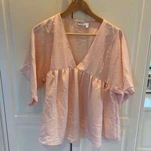 ASOS Maternity V Neck blouse in blush color